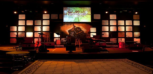 Stage Design Audio Visual Miami Conferences Trade Shows , Stage Set Up Equipment
